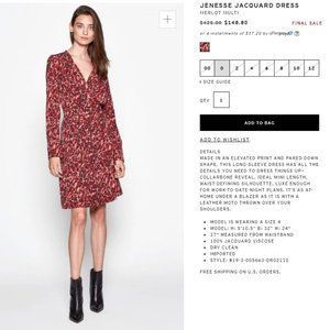 EQUIPMENT JENESSE JACQUARD DRESS